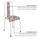 Ver imagem 5 de Kit 6 Cadeiras Sala de Jantar Estofadas Aço Sofia Branco