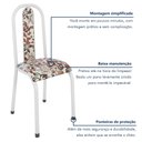 Ver mais imagens de Kit 6 Cadeiras Sala de Jantar Estofadas Aço Sofia Branco
