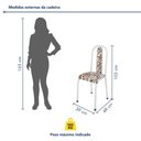 Ver imagem 3 de Kit 6 Cadeiras Sala de Jantar Estofadas Aço Sofia Branco