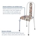 Ver imagem 6 de Kit 6 Cadeiras Sala de Jantar Estofadas Aço Sofia Branco