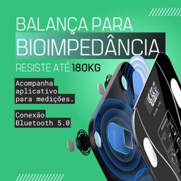Balança Bioimpedância Smart Display 8 Sensores com Display Va Wf05 Balança Digital Corporal com Homo - 3