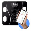 Ver imagem 2 de Balança Bioimpedância Smart Display 8 Sensores com Display Va Wf05 Balança Digital Corporal com Homo