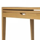 Ver mais imagens de Mesa Aparador Sofia Tampo de Vidro 53/106 Marrom/Amendoa