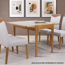 Mesa Aparador Sofia Tampo de Vidro 53/106 - 2