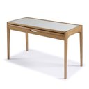 Ver imagem 4 de Mesa Aparador Sofia Tampo de Vidro 53/106 Marrom/Amendoa