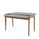 Ver imagem 5 de Mesa Aparador Sofia Tampo de Vidro 53/106 Marrom/Amendoa
