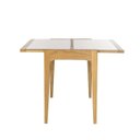 Ver imagem 7 de Mesa Aparador Sofia Tampo de Vidro 53/106 Marrom/Amendoa