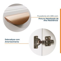 Balcão 1 Porta 40cm sem Tampo Arizona Cabecasa Madeiramadeira - 5