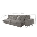 Ver imagem 3 de Sofá Luz Veludo 02 Módulos de 90cm B25cm Meu Sofá Online