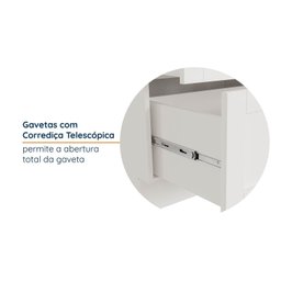 Balcão 2 Gavetões 80cm com Tampo Arizona Cabecasa Madeiramadeira - 4