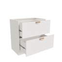 Ver imagem 3 de Balcão Planejado 2 Gavetões 80cm sem Tampo Arizona CabeCasa MadeiraOriginals Branco/Cobre