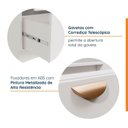 Ver imagem 6 de Balcão Planejado 2 Gavetões 80cm sem Tampo Arizona CabeCasa MadeiraOriginals Branco/Cobre