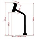 Ver imagem 7 de Cuba de Vidro Oval 47cm Vermelho + Valvula + Torneira Preta