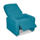 Ver imagem 3 de Cadeira Poltrona do Papai Reclinável Confortável Suede Azul Tiffany