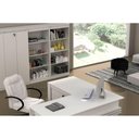 Ver imagem 4 de Armário de Escritório ME4151 2 Portas c/ Chave Nogal - Tecno Mobili