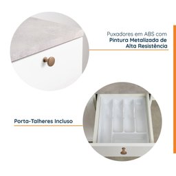 Balcão para Pia 120cm com Tampo Arizona CabeCasa MadeiraMadeira - 6