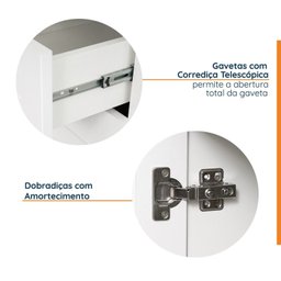 Balcão para Pia 120cm com Tampo Arizona CabeCasa MadeiraMadeira - 9