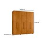 Guarda Roupa Portinari 100%mdf Cabideiro Extensível-cinamomo - 2