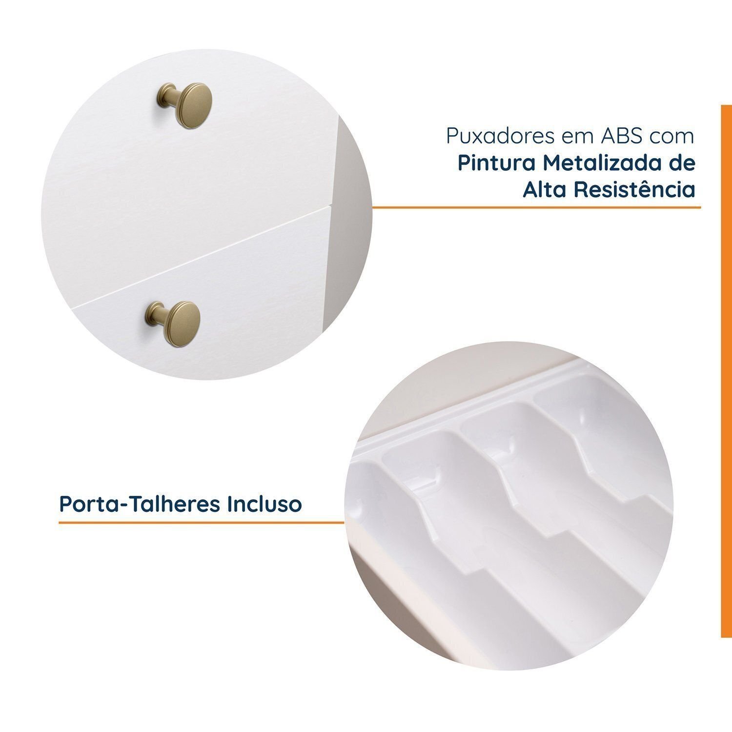 Balcão para Pia 120cm sem Tampo Arizona Cabecasa Madeiramadeira - 6