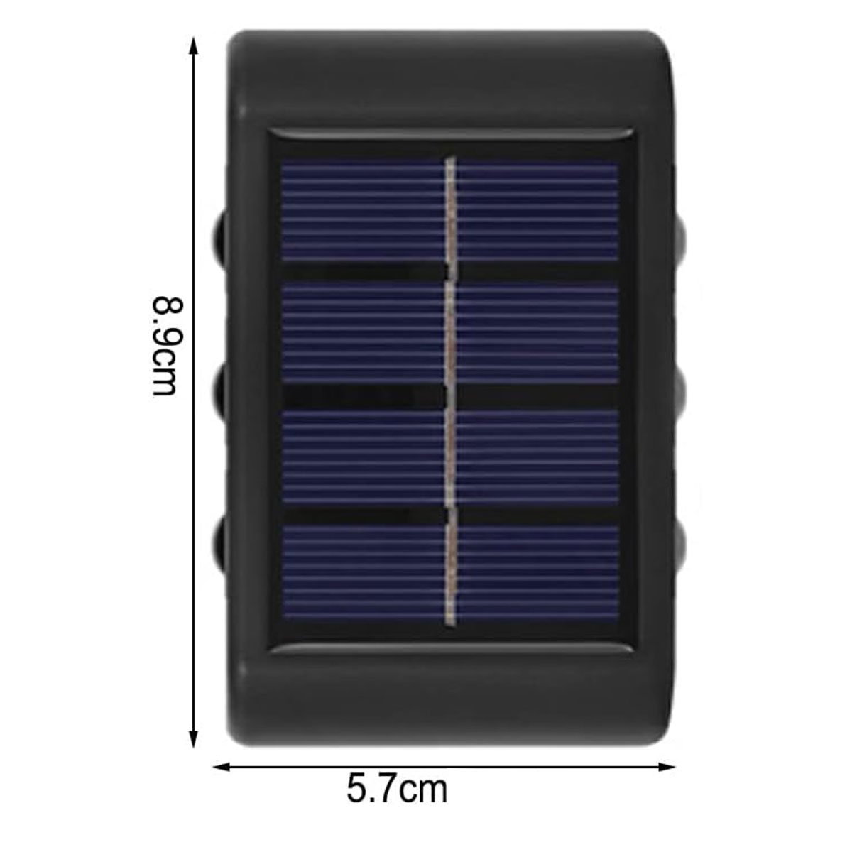 Luminaria Solar Led Spot Arandela Caminho Parede Balizador Iluminaçao Jardim Quintal Varanda Seguran - 6