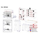 Ver imagem 4 de Quarto de Bebê Completo Berço Americano 3 em 1 Colchão Suspiro Multimóveis Mp4640 Branco/