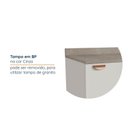 Ver imagem 4 de Balcão de Canto Reto Planejado com Tampo 1 Porta Arizona CabeCasa MadeiraOriginals Branco/Cobre