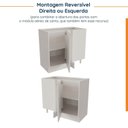 Ver imagem 4 de Balcão de Canto Reto Planejado sem Tampo 1 Porta Arizona CabeCasa MadeiraOriginals Branco/Cobre