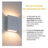 Arandela Blindada Efeito 2 Fachos Duplo Led 4w 3000k Oferta! - Branco - Bco Quente - 110v/220v - 5