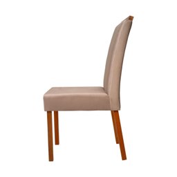 Conjunto Mesa Viena com 4 Cadeiras de Madeira Maciça e Estofada Bella Authentic Espresso Móveis - 19