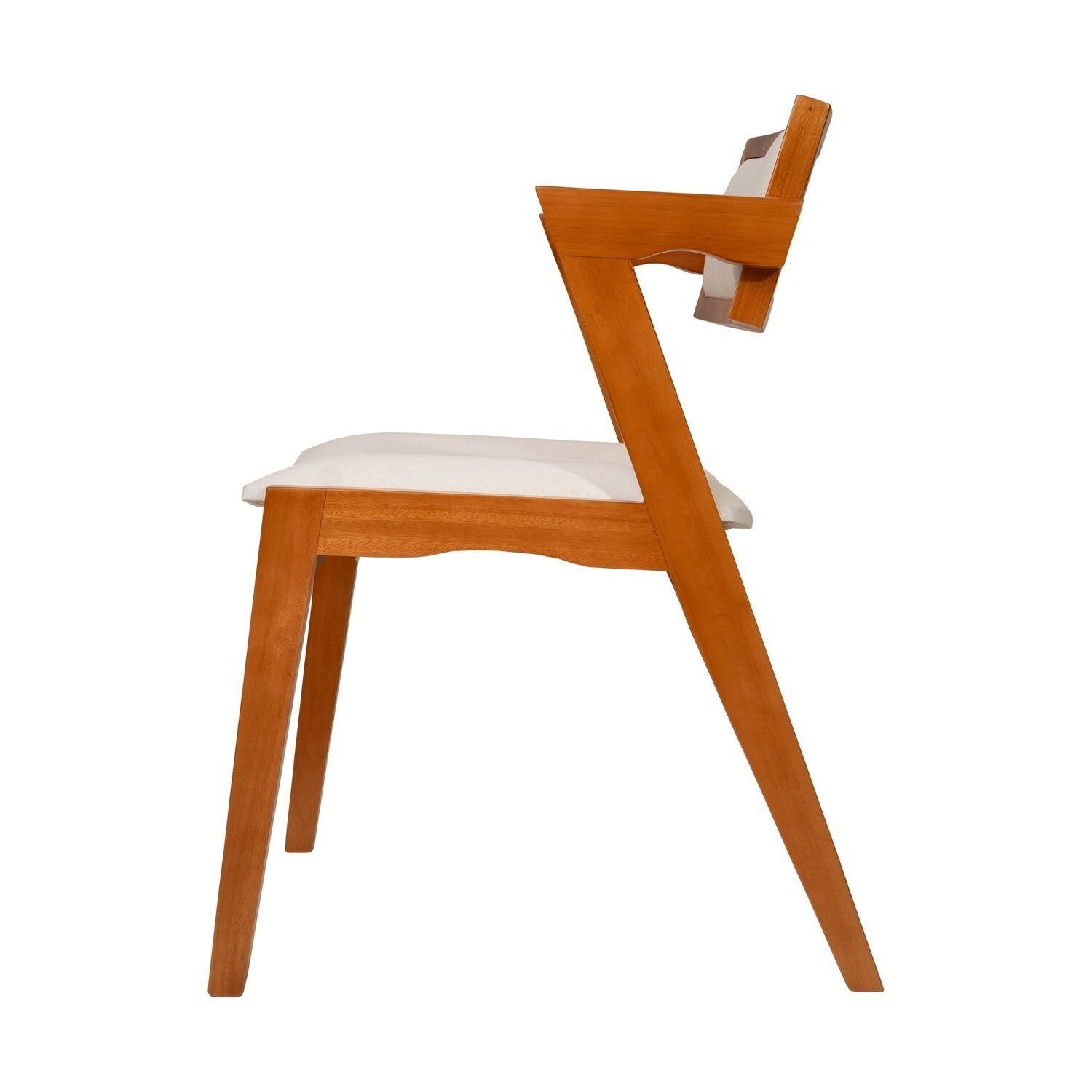 Conjunto Mesa Viena com 4 Cadeiras de Madeira Maciça e Estofada Ímola Authentic Espresso Móveis - 19