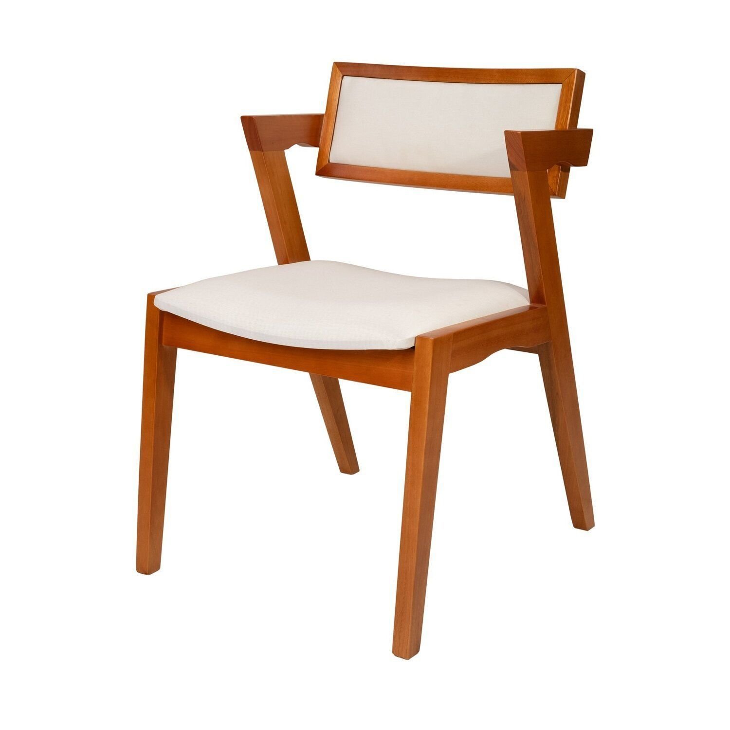 Conjunto Mesa Viena com 4 Cadeiras de Madeira Maciça e Estofada Ímola Authentic Espresso Móveis - 18