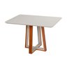 Conjunto Mesa Viena com 4 Cadeiras de Madeira Maciça e Estofada Ímola Authentic Espresso Móveis - 12