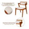Conjunto Mesa Viena com 4 Cadeiras de Madeira Maciça e Estofada Ímola Authentic Espresso Móveis - 17