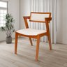 Conjunto Mesa Viena com 4 Cadeiras de Madeira Maciça e Estofada Ímola Authentic Espresso Móveis - 13