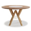 Ver imagem 1 de Mesa de Jantar Redonda Camélia com Vidro Giratório no Tampo