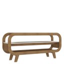 Ver imagem 2 de Rack Bancada para Tv 42 Pol 133 Cm Mdf Cinamomo Off White Arly