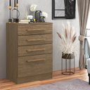 Ver imagem 1 de Cômoda para Quarto 4 Gavetas 60x86x40 Cm