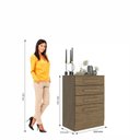 Ver imagem 3 de Cômoda para Quarto 4 Gavetas 60x86x40 Cm