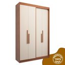 Ver imagem 2 de Guarda Roupa Solteiro 4 Portas e 2 Gavetas 100% MDF Manila Carvalho Vermontt/Off White