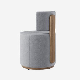 Puff Margo Decorativo Orgânico Boucle - 7 Decor Prata - 4