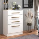 Ver imagem 1 de Cômoda para Quarto 4 Gavetas 60x86x40