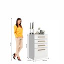 Ver imagem 3 de Cômoda para Quarto 4 Gavetas 60x86x40