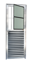 Ver imagem 1 de Porta de Sala Alumínio 80 e.L25 V.Boreal Anod.Brilhante Brimak