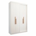 Ver imagem 2 de Guarda Roupa Solteiro 4 Portas e 2 Gavetas 100% MDF Manila Branco Ártico