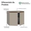 Ver imagem 4 de Balcão de Cozinha 80cm 2 Portas Nice Madesa