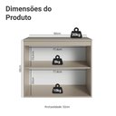 Ver imagem 3 de Balcão de Cozinha 80cm 2 Portas Nice Madesa