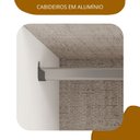 Ver mais imagens de Guarda Roupa Solteiro com Espelho 4 Portas 2 Gavetas 100% MDF Manila Branco Ártico