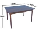 Ver imagem 3 de Jogo de Jantar Colonial Brisa Mesa 110x80 Cm + 04 Cadeiras Imbuia Rustico