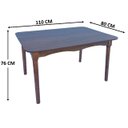 Ver imagem 3 de Jogo de Jantar Colonial Brisa Mesa 110x80 Cm + 04 Cadeiras Imbuia Rustico