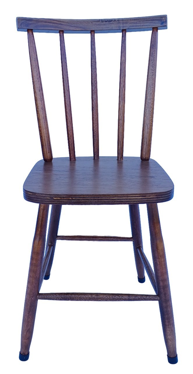 Jogo de Jantar Colonial Brisa Mesa 110X80 cm + 04 Cadeiras Imbuia Rustico - 5